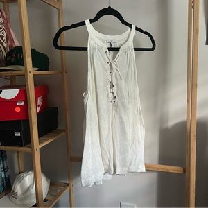 JOIE TIE UP CREAM TANK TOP